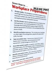 Poster: Seven Steps to Workplace Preparedness