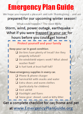 Happy Thanksgiving - Emergency Plan Guide