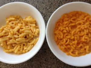 Macaroni and cheese taste test