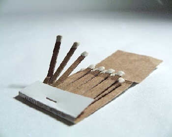 Matchbook - one of top 10 items for emergency preparedness