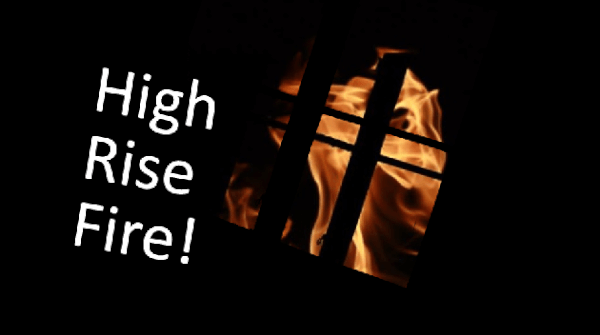 High rise fire