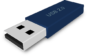 Flash drive holds copies of important papers